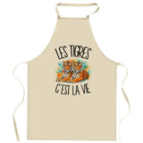 Tablier de Cuisine Les tigres c'est la vie