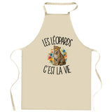 Tablier de Cuisine Les léopards c'est la vie