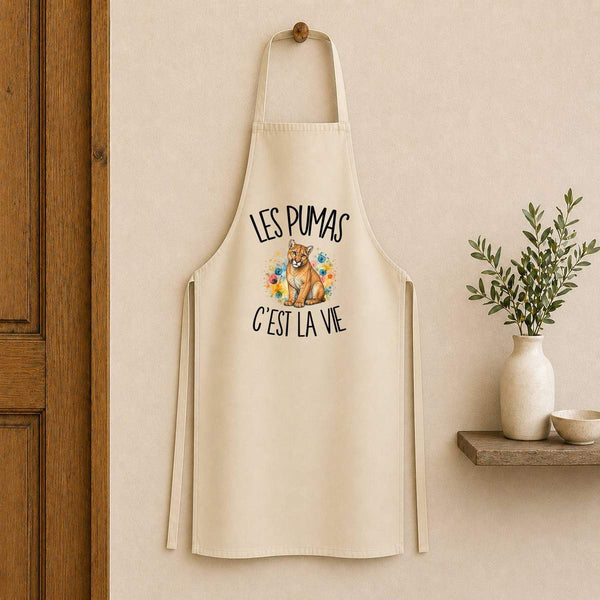Tablier de Cuisine Les pumas c'est la vie