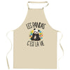 Tablier de Cuisine Les pandas c'est la vie