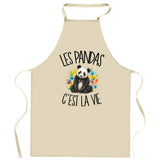 Tablier de Cuisine Les pandas c'est la vie