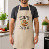 Tablier de Cuisine Les singes c'est la vie