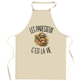 Tablier de Cuisine Les paresseux c'est la vie