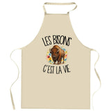 Tablier de Cuisine Les bisons c'est la vie