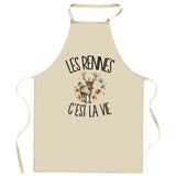 Tablier de Cuisine Les rennes c'est la vie