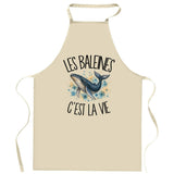 Tablier de Cuisine Les baleines c'est la vie