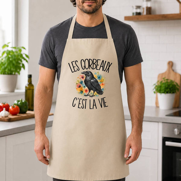 Tablier de Cuisine Les corbeaux c'est la vie
