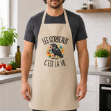 Tablier de Cuisine Les corbeaux c'est la vie