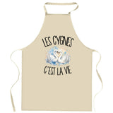 Tablier de Cuisine Les cygnes c'est la vie