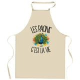 Tablier de Cuisine Les paons c'est la vie
