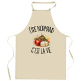 Tablier de Cuisine Être normand c'est la vie