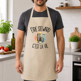 Tablier de Cuisine Être steward c'est la vie