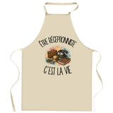 Tablier de Cuisine Être réceptionniste c'est la vie