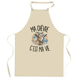 Tablier de Cuisine Ma chèvre c'est ma vie