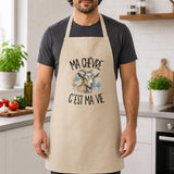 Tablier de Cuisine Ma chèvre c'est ma vie
