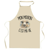 Tablier de Cuisine Mon mouton c'est ma vie
