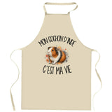 Tablier de Cuisine Mon cochon d'Inde c'est ma vie