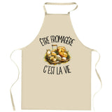 Tablier de Cuisine Être fromagère c'est la vie