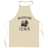 Tablier de Cuisine Mon Scottish Terrier c’est ma vie
