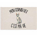 Tapis Mon Cornish Rex c'est ma vie