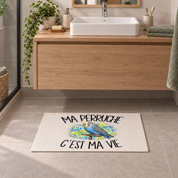 Tapis Ma perruche c'est ma vie