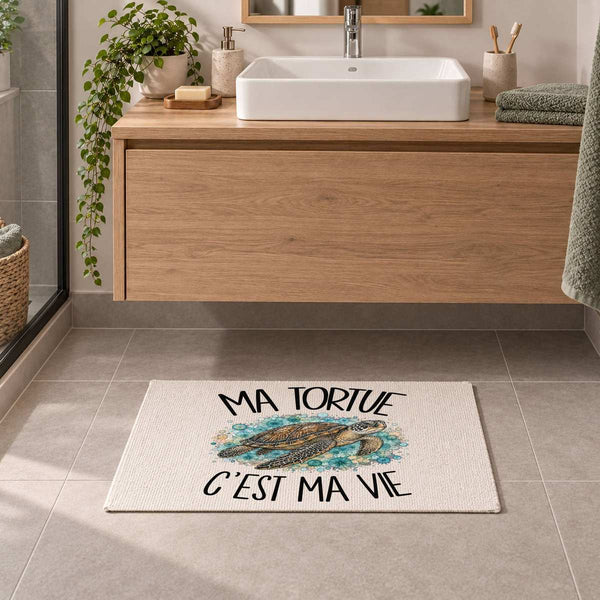 Tapis Ma tortue c'est ma vie