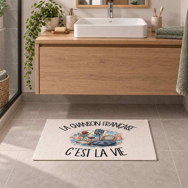 Tapis La chanson française c'est la vie