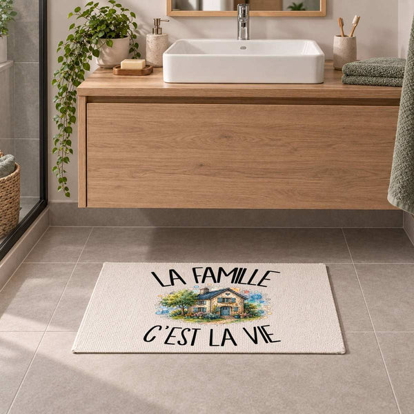 Tapis La famille c'est la vie