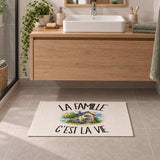 Tapis La famille c'est la vie