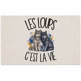 Tapis Les loups c'est la vie