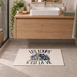 Tapis Les loups c'est la vie