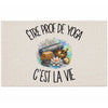 Tapis Être prof de yoga c'est la vie