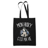 Tote Bag Noir Mon Husky c'est ma vie