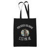 Tote Bag Noir Mon Berger Hollandais c'est ma vie