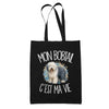 Tote Bag Noir Mon Bobtail c'est ma vie