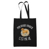 Tote Bag Noir Mon Braque Hongrois c'est ma vie