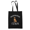 Tote Bag Noir Mon Rhodesian Ridgeback c'est ma vie