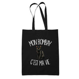 Tote Bag Noir Mon Bombay c'est ma vie