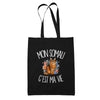 Tote Bag Noir Mon Somali c'est ma vie