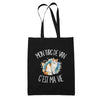 Tote Bag Noir Mon Turc de Van c'est ma vie