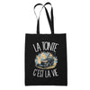 Tote Bag Noir La tonte c'est la vie