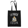 Tote Bag Noir La marche c'est la vie