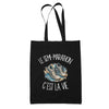 Tote Bag Noir Le semi-marathon c'est la vie