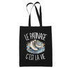 Tote Bag Noir Le patinage c'est la vie