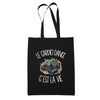 Tote Bag Noir Le cardio dance c'est la vie