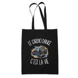 Tote Bag Noir Le cardio dance c'est la vie