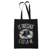 Tote Bag Noir Le dressage c'est la vie