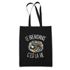 Tote Bag Noir Le breakdance c'est la vie