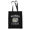 Tote Bag Noir Mon chinchilla c'est ma vie