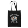 Tote Bag Noir La chanson française c'est la vie